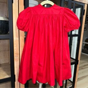 Vintage 1980s Dress toddler girl Monday’s Child Classic puff sleeves hearts